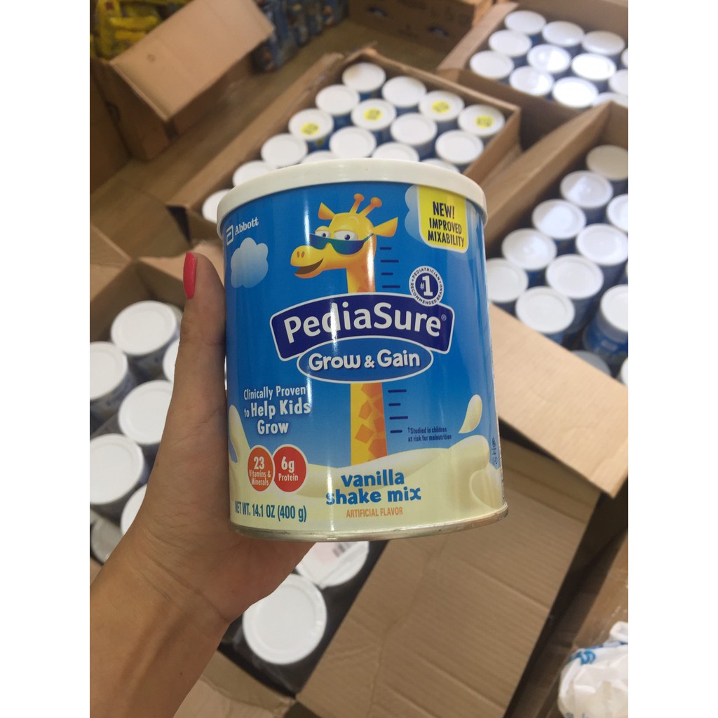 Sữa Pediasure Grow&Gain giúp tăng chiều cao hương vani 400g Mỹ.HSD:T3/2022