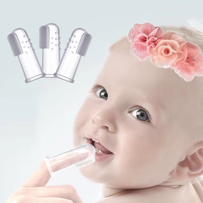 Bàn Chải Đánh Răng Đeo Ngón Tay Cho Bé
