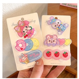 [SET 3]Kẹp tóc nhiều hoạt hình nhiều kiểu dễ thương cho bé S3K