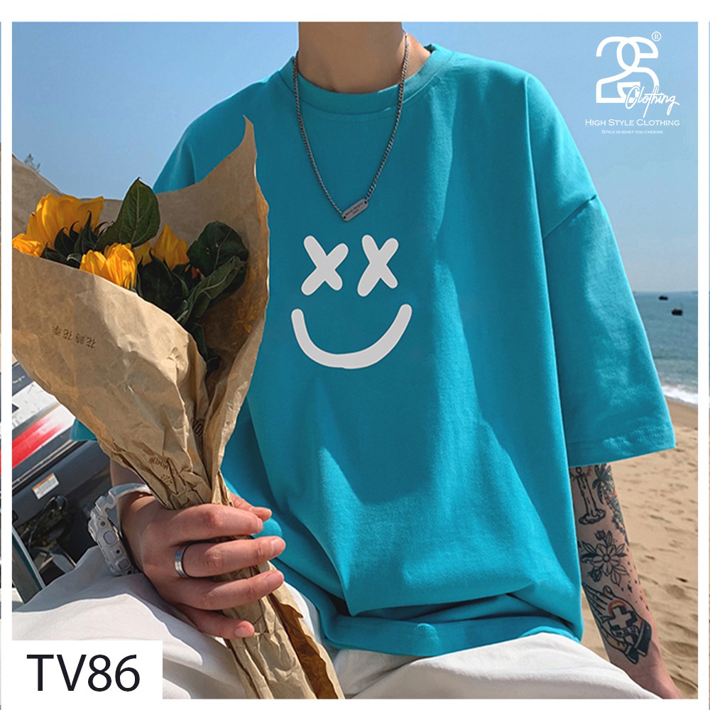 Áo Phông Rộng Nam Tay Lỡ 2sClothing Áo Thun Nam Cổ Tròn Basic Streetwear Nelly Cotton Oversize Giá Rẻ In Drew TV86 | BigBuy360 - bigbuy360.vn