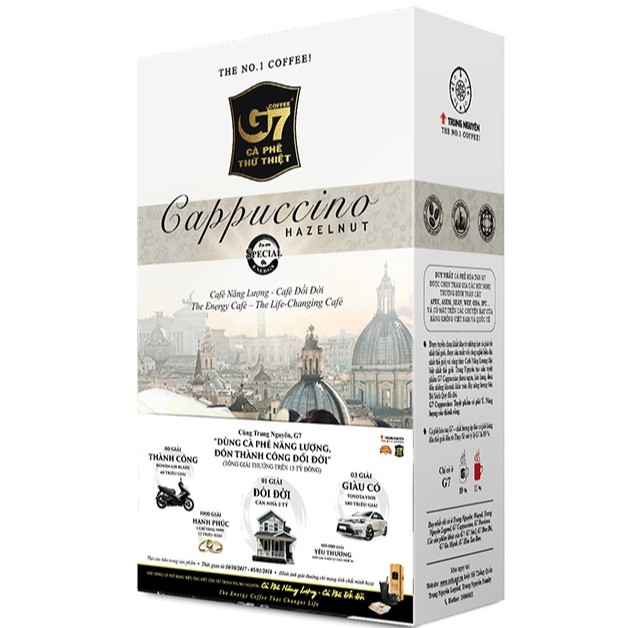 CÀ PHÊ G7 CAPPUCCINO HAZELNUT