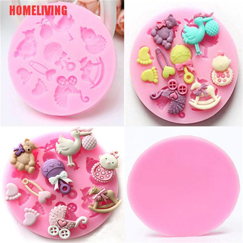 Khuôn Silicone Làm Bánh / Sô Cô La / Xà Phòng Em Bé