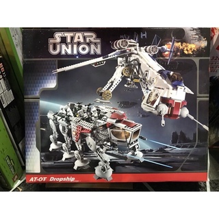 Xếp hình  Star Wars - Leji 60005 ( Lắp Ráp Phi Thuyền Vận Tải Thả Tàu Đi Bộ AT-OT 1808 Mảnh )