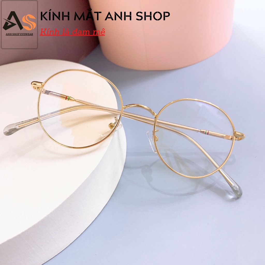 Gọng kính tròn nhỏ nam nữ chất liệu kim loại dùng cả nam và nữ 4012