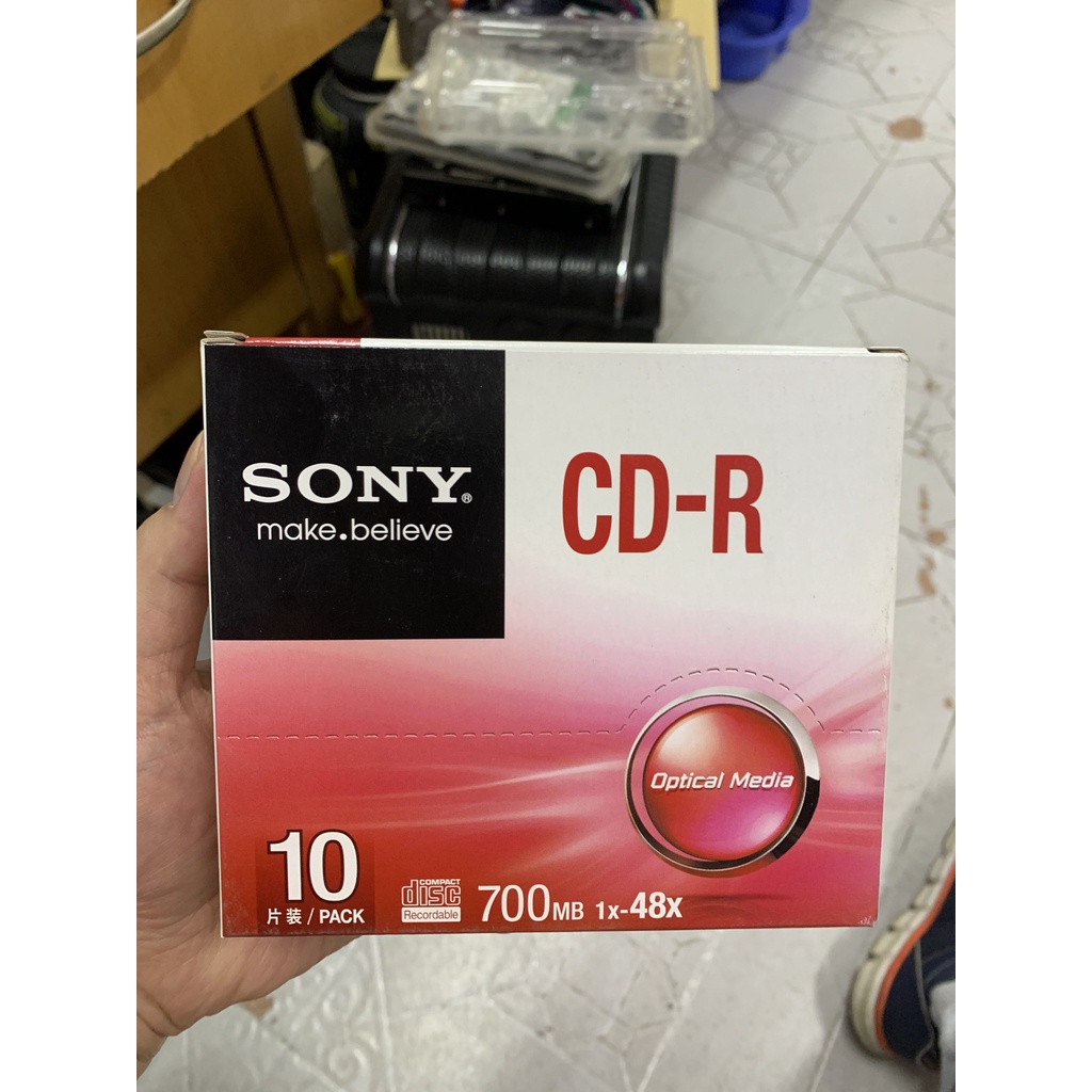 Hộp 10 đĩa trắng CD-R Sony