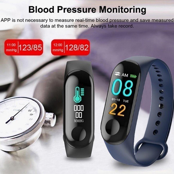 M3 heart rate fitness smart bracelet sports watch activity tracker