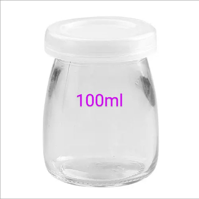 [GIÁ HỦY DIỆT] Hũ sữa chua thủy tinh cao cấp nắp nhựa PP không mùi 100ml, 200ml - Lọ sữa chua, caramen, pudding | BigBuy360 - bigbuy360.vn