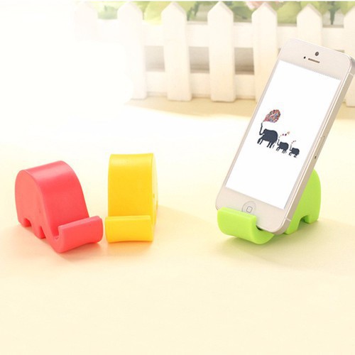Giá đỡ điện thoại để bàn hình voi con, giá đỡ điện thoại Mini siêu cute