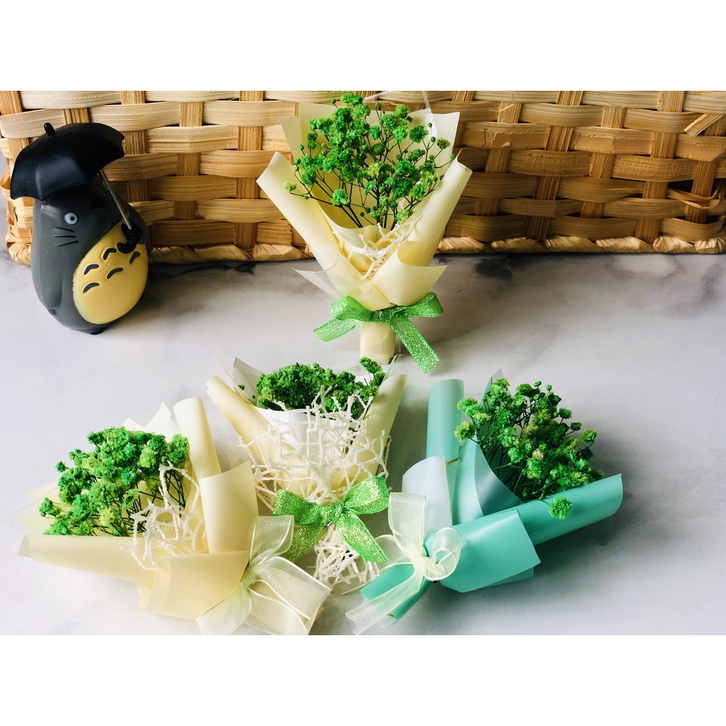 ★Hoa bó Mini★ Mẫu hoa Baby khô - Hoa Trang trí, mix sản phẩm - Nhiều màu rất xinh.
