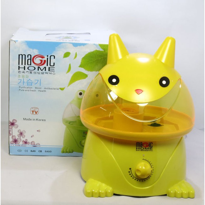 Máy phun sương tạo độ ẩm hình chú ếch xanh, Pikachu  Magic Home 4 lít GB4706