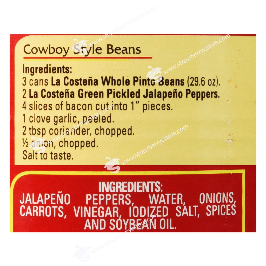 Ớt Jalapeno Nguyên Trái Đóng Hộp La Costena, Hộp 737g