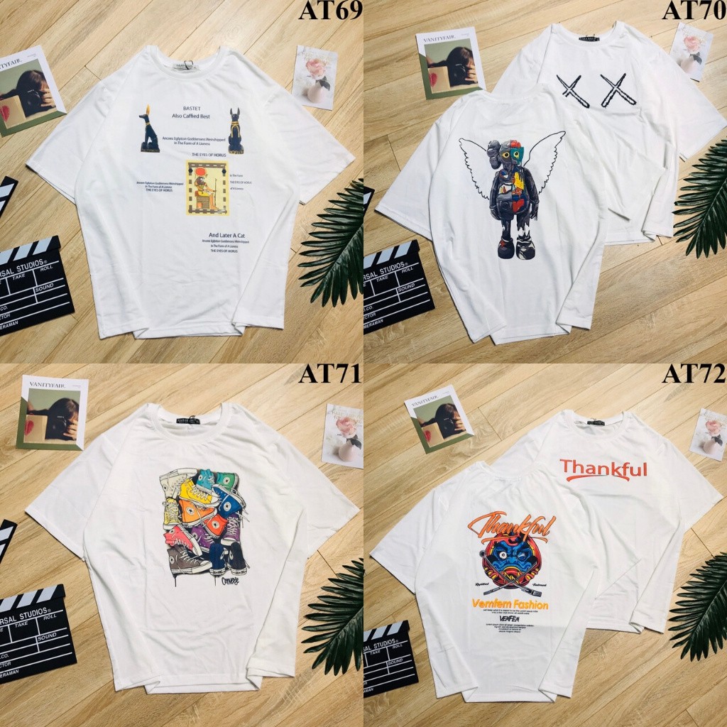 Áo Thun Tay Lỡ  Unisex - Mã AT09-70 - Áo Thun (MẪU NGẪU NHIÊN) | BigBuy360 - bigbuy360.vn