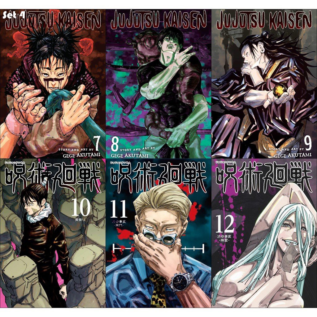 ( 6 tấm ) Poster JUJUTSU KAISEN CHÚ THUẬT HỒI CHIẾN tranh treo A4 album ảnh in hình anime chibi đẹp treo tường trang trí