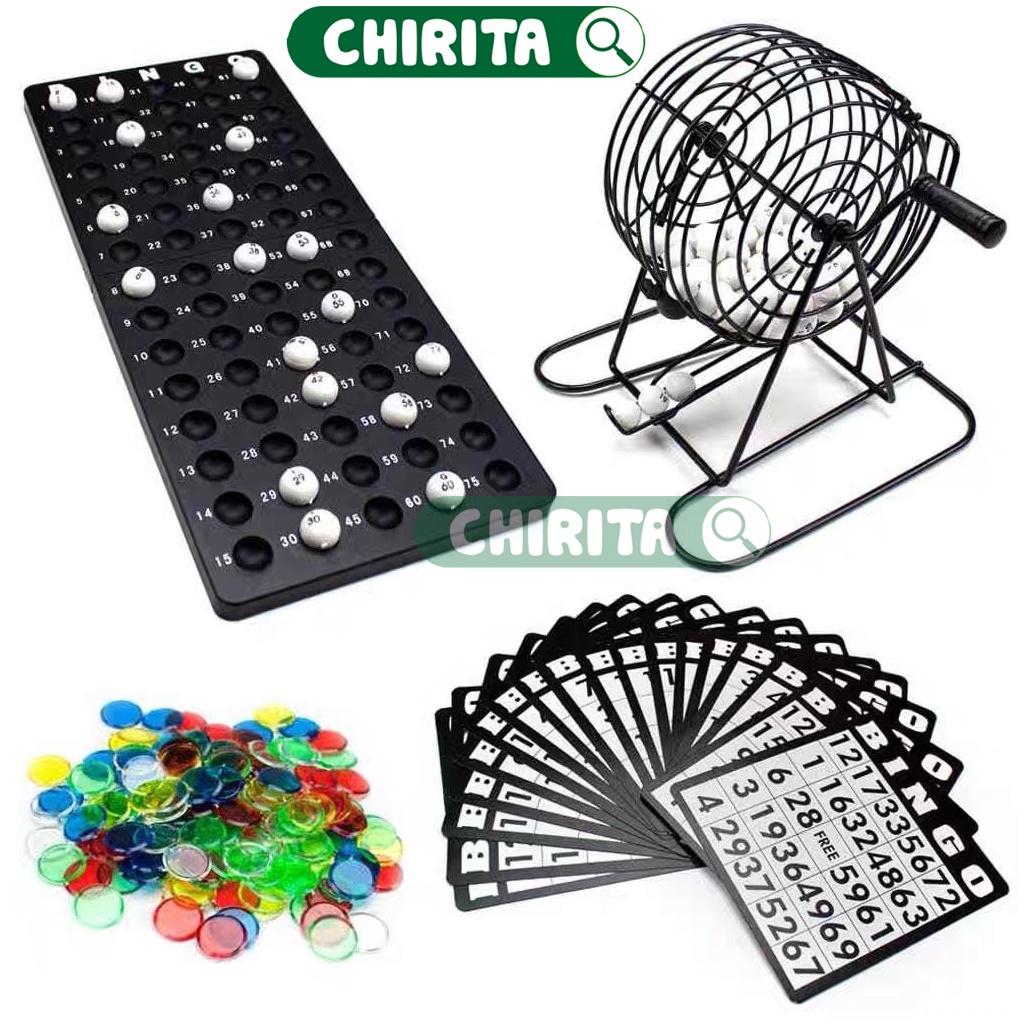 Bộ Đồ Chơi Lô Tô Lồng Quay Lô Tô Đủ Mẫu Khách Chọn - Bộ Cờ Loto Bingo 90 Số / 75 Số Boardgame Đồ Chơi Trẻ Em CHIRITA