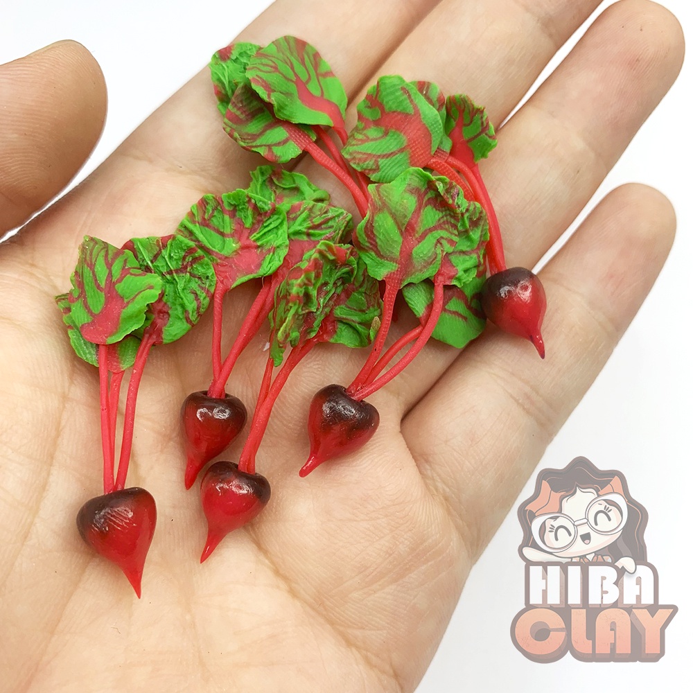 Củ dền Mini Food, đồ ăn tí hon , đồ ăn mini mô hình cho búp bê DIY