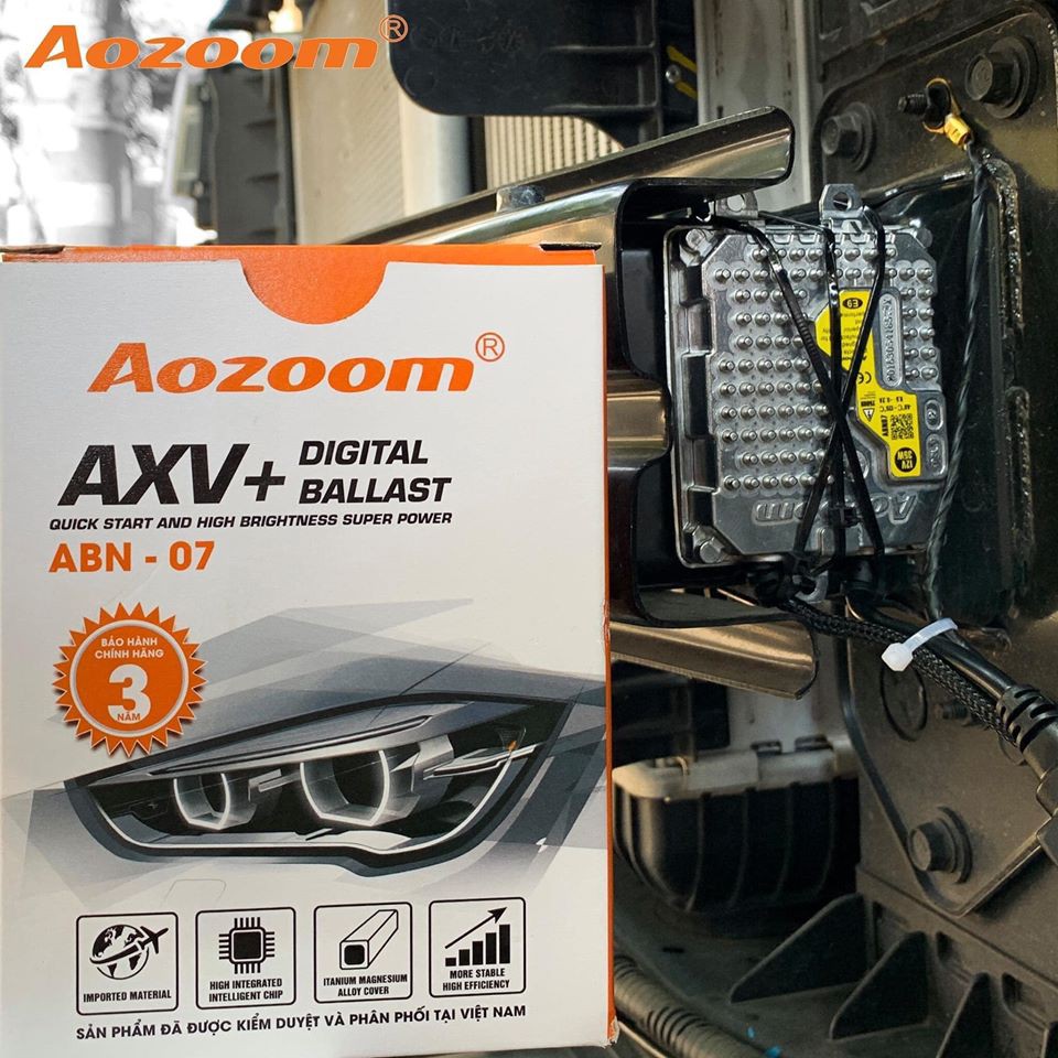 Bóng đèn xenon Aozoom và Ballast Aozoom tăng sáng H11, H7, 9005, H1, 9012, 9006