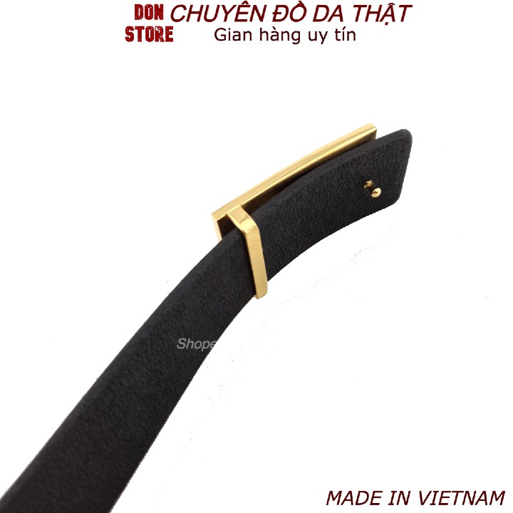 [HOT] Thắt Lưng Thời Trang Nam Phong Cách Sang Trọng Mặt Khóa Đúc Nguyên Khối (Dây Da Bò Thật 100% + Kèm Đục Lỗ)