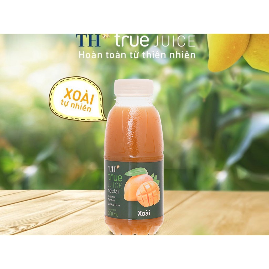 CHAI 350ML TH TRUE JUICE NƯỚC ÉP TỰ NHIÊN CÁC VỊ