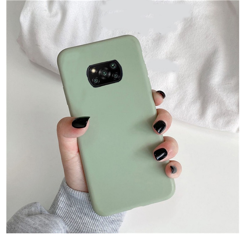 Ốp Điện Thoại TPU Mềm Mỏng Mặt Nhám Màu Kẹo Cho Xiaomi Poco X3 Pro X3 NFC
