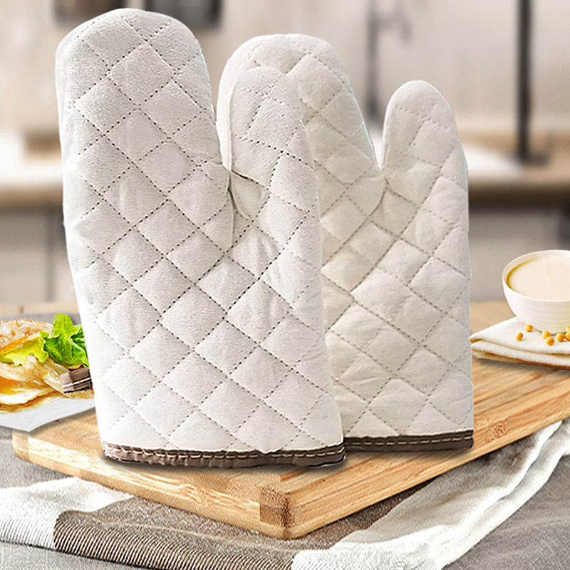 1 Đôi Găng Tay Cotton Chịu Nhiệt Đa Năng Cho Nhà Bếp