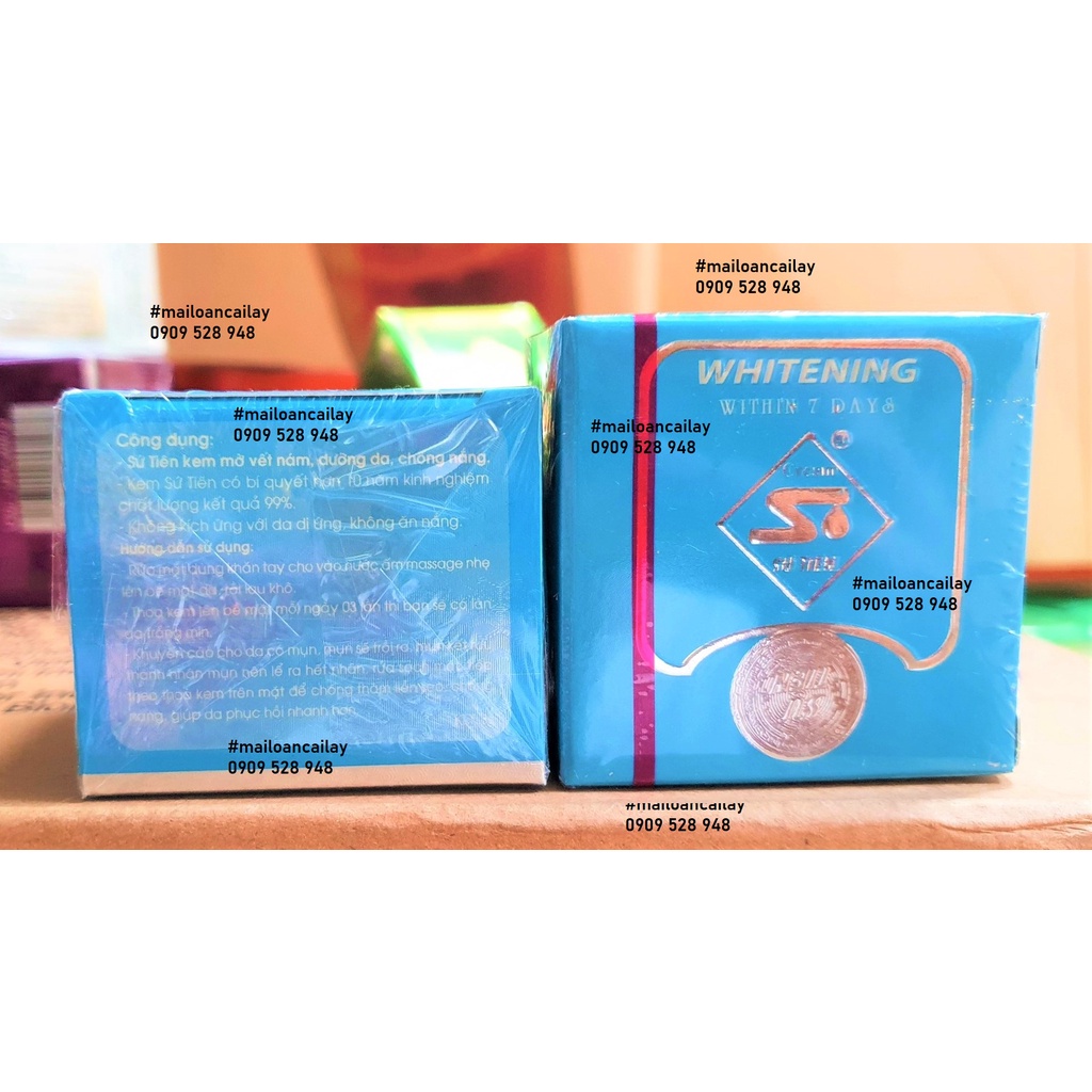 Kem Sứ Tiên Xanh Biển Mờ Vết Nám, Dưỡng Da, Chống Nắng 8g