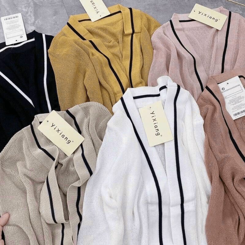Áo Khoác Len Cadigan Siêu xinh, Áo Khoác Len Phối Viền Siêu đẹp MC41 [NewUnisex]