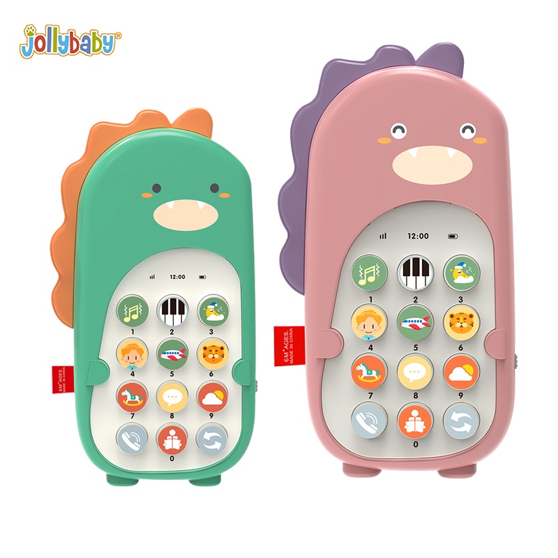Điện thoại đồ chơi JOLLYBABY thiết kế vui nhộn dạy học cho bé tiện dụng