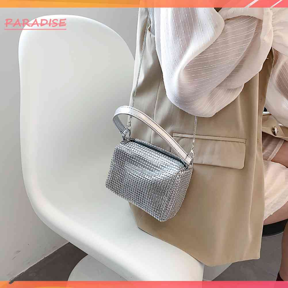 Túi Đeo Chéo Vai Đính Đá Thời Trang Sành Điệu Cho Nữ