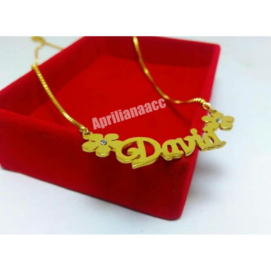 Dây Chuyền Mạ Vàng 24k Khắc Tên Phim Your Name