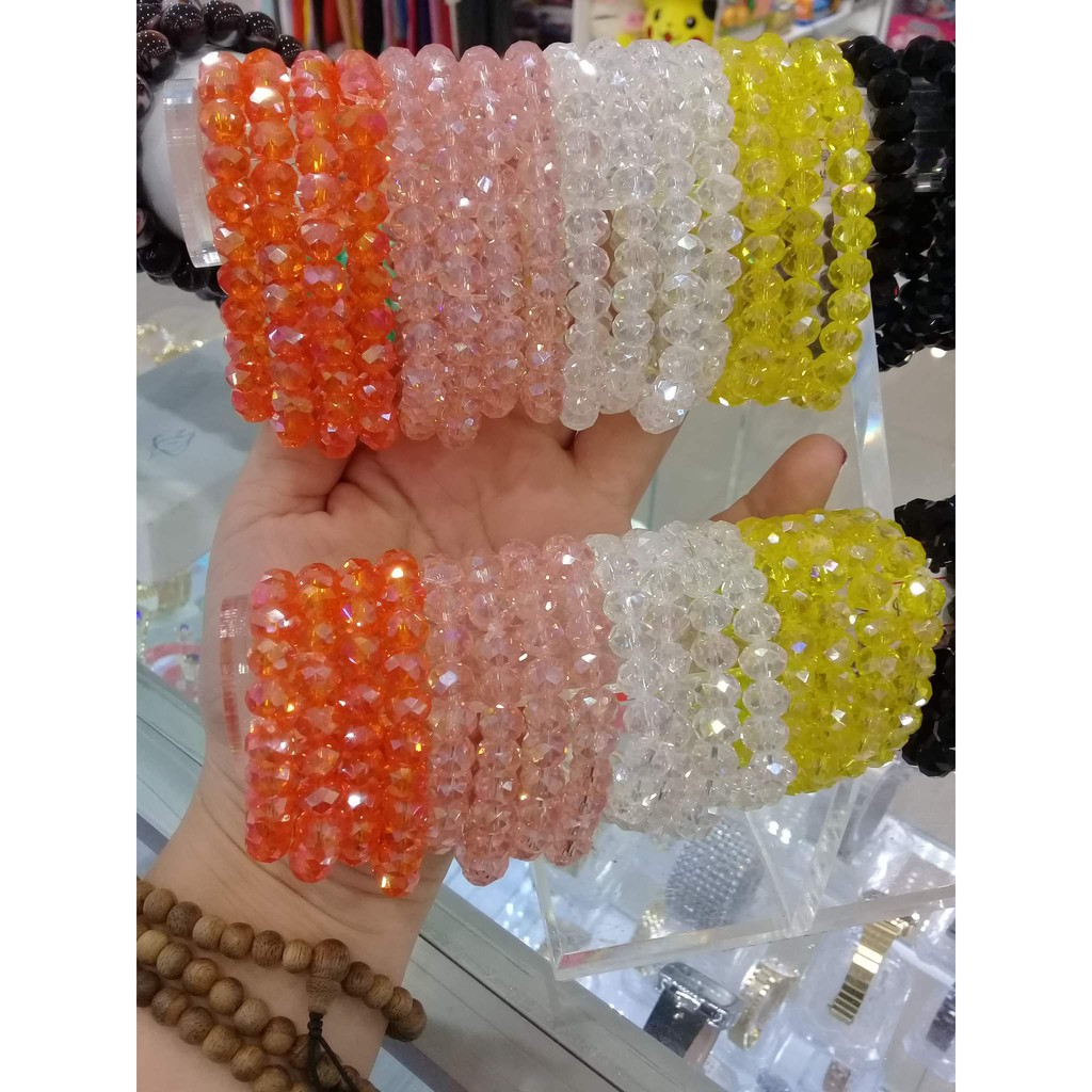 70 Hạt pha lê bánh cam 8mm đẹp giá rẻ làm trang sức lấp lánh