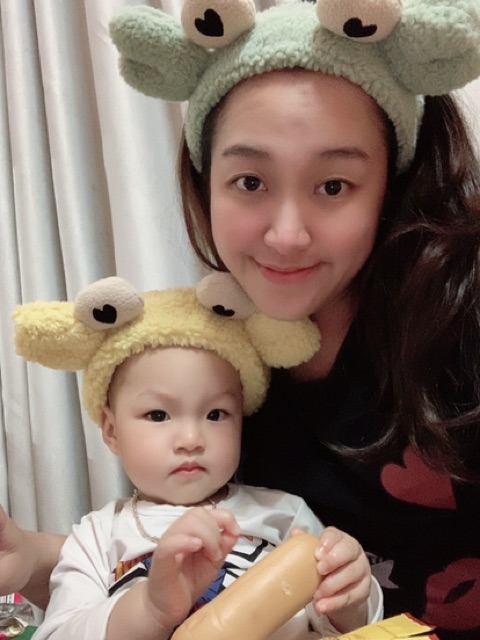 Băng Đô Rửa Mặt Dễ Thương Hình Cua Mắt Trái Tim Cute - Phụ Kiện Tóc Bờm Hàn Quốc