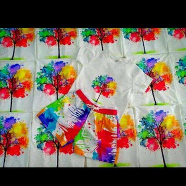 đồng phục gia đình sét đi biển áo quân đông phục nhóm du lích chất cotton mịn mát bán sĩ