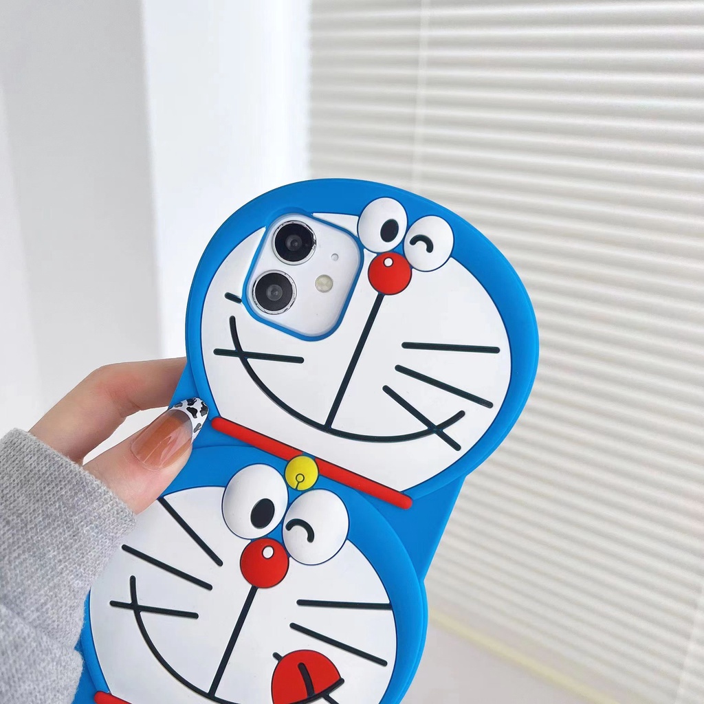 Ốp Điện Thoại Silicon In Hình Doraemon Hoạt Hình Cho iphone 13 12 11 pro Max i6 6s 7 8 Plus X XR XS Max