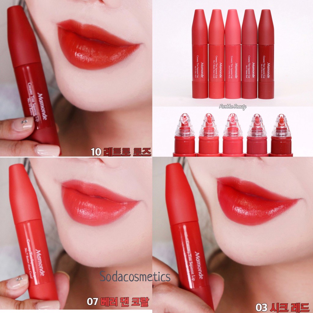 Son Kem Mamonde Creamy Tint Squeeze Lip (THANH LÝ) | BigBuy360 - bigbuy360.vn