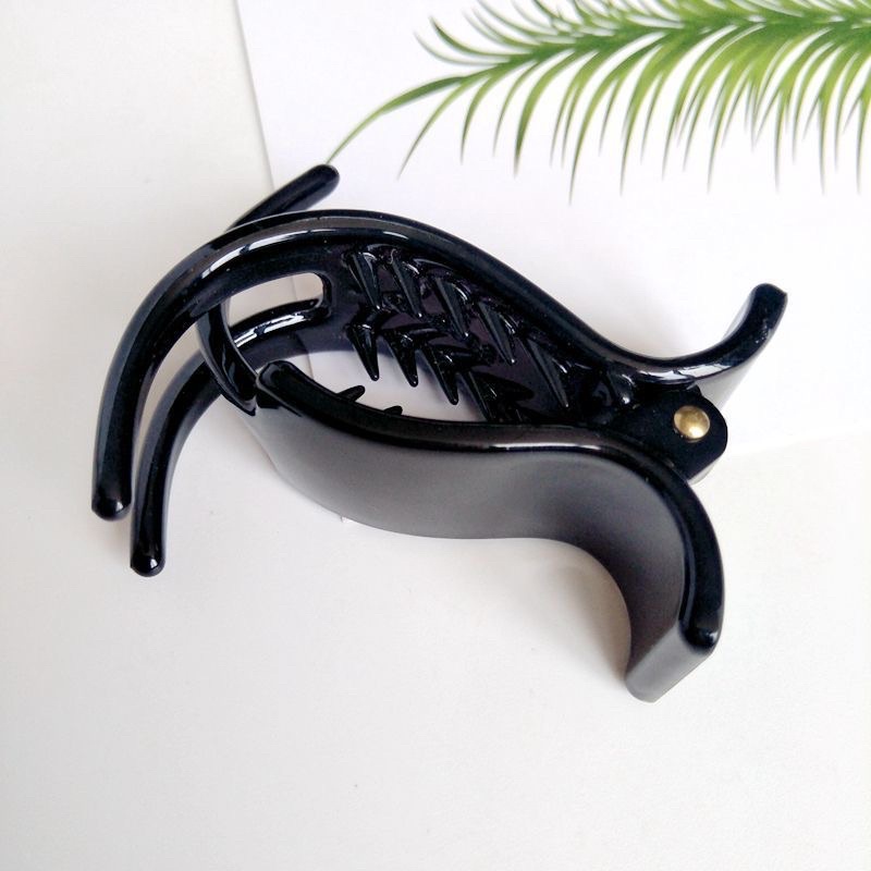 Kẹp Tóc 3 Răng Màu Đen/Nâu/Nâu Sang Trọng Và Dễ Gắn Để phối Hợp Cho Nữ