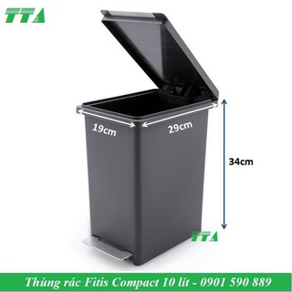 Thùng rác nhựa đạp chân Fitis compact 906
