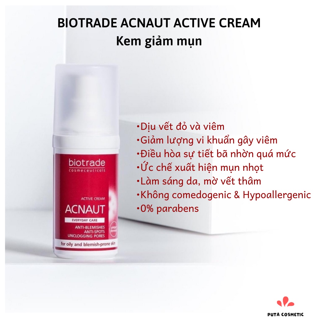 Kem giảm mụn Biotrade Active Cream 5ml