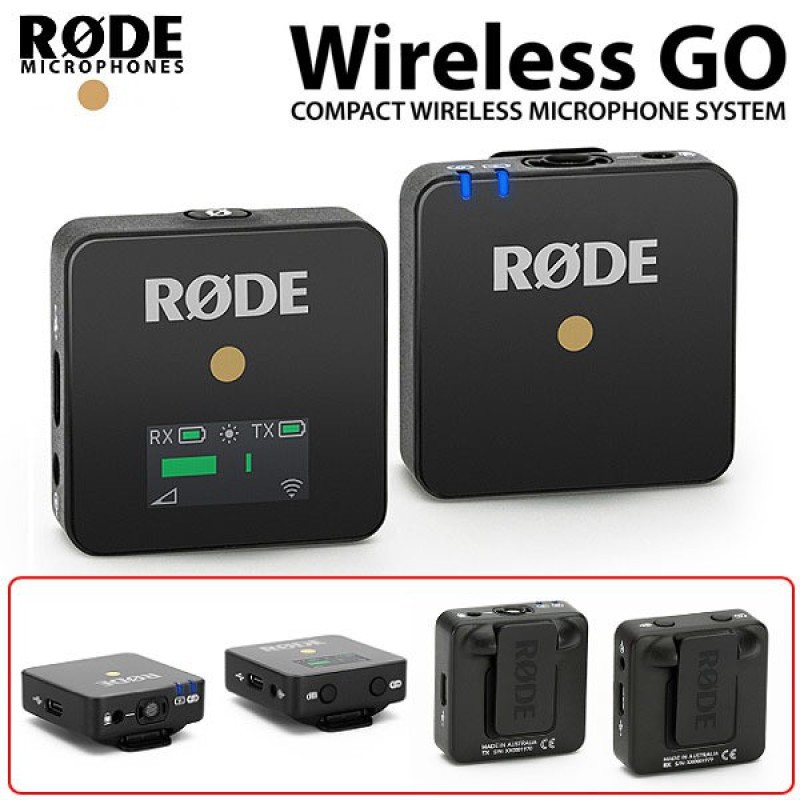 Mic cài áo RODE WireLess GO - Micro thu âm không dây RODE - Bảo Hành 12 Tháng