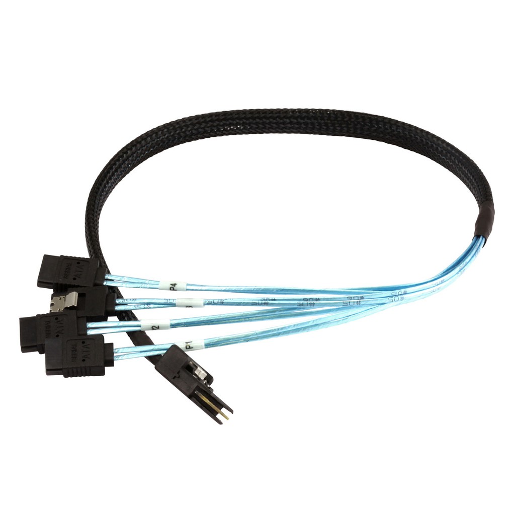 Cable mini sas sff-8087 to 4 sata 1m