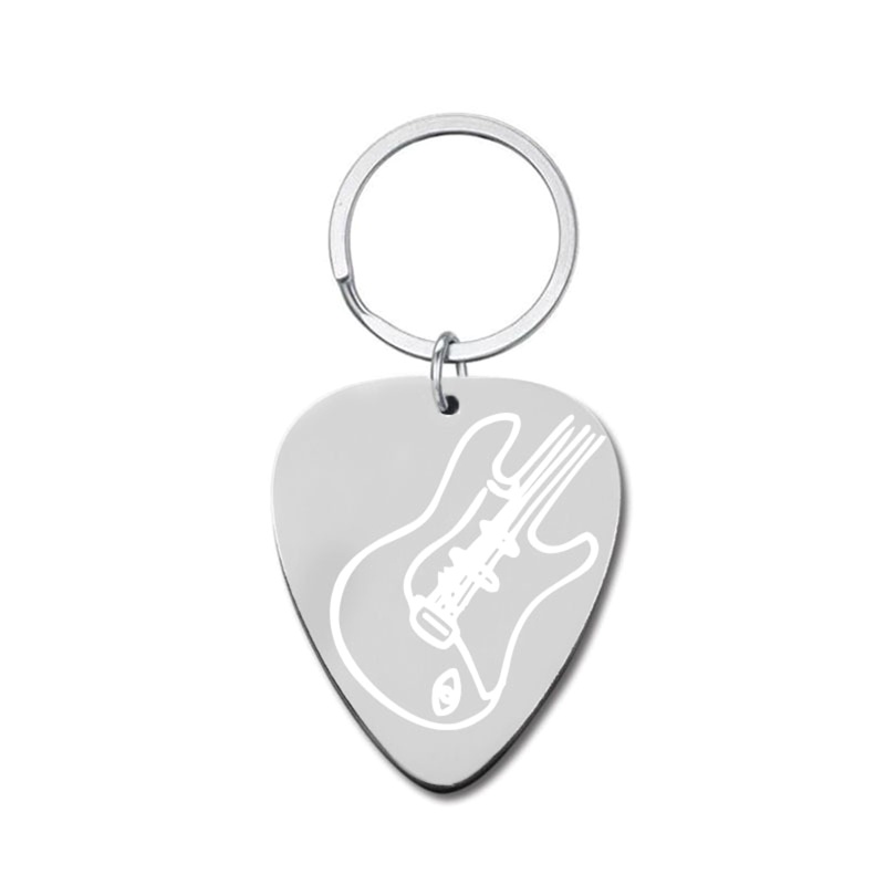 Miếng Gảy Đàn Guitar Bass Gắn Móc Khóa Sáng Tạo