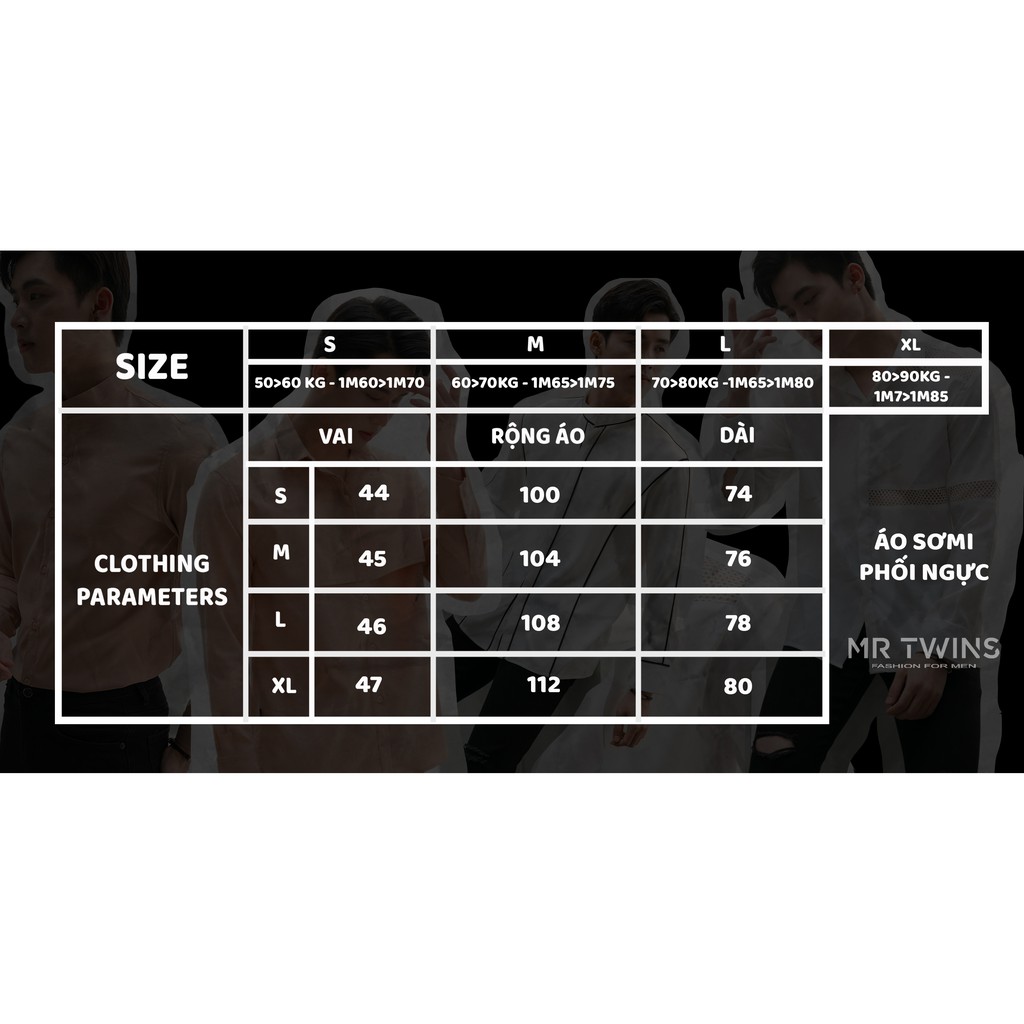 Áo sơ mi Nam màu nude phối ngực vải cotton thương hiệu Mr Twins | BigBuy360 - bigbuy360.vn