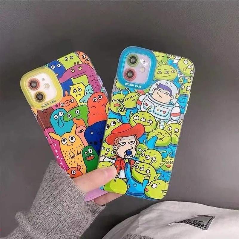 Ốp Điện Thoại TPU Dẻo Trong Suốt Họa Tiết Quái Vật Dễ Thương Cho IPhone 11 12 13 Pro Max X Xr Xs Max 6 6s 7 8 Plus