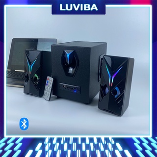 Mua Loa bluetooth máy tính LED vi tính để bàn bass mạnh mini cây để bàn mini đẹp chất có dây giá rẻ LUVIBA T12