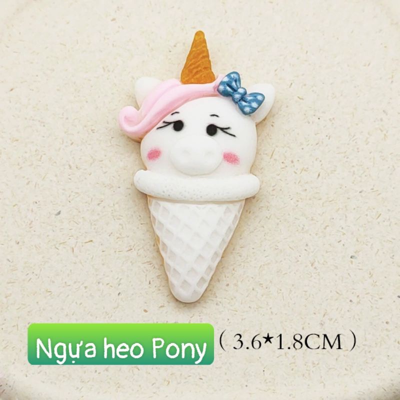 {Ice-cream 1 cái} STICKER PHỤ KIỆN DIY 3D DÁN ỐP ĐIỆN THỌAI BÌNH NƯỚC KẸP TÓC