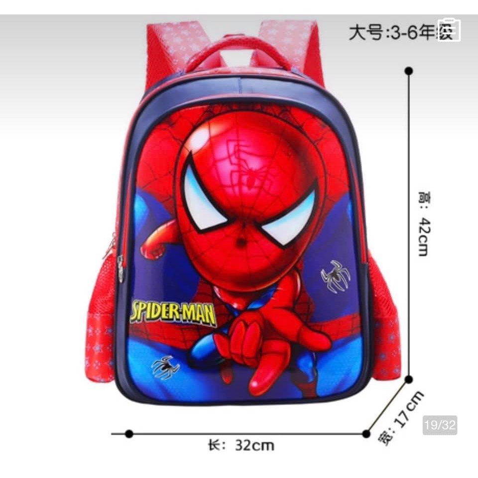 Balo cho bé tiểu học người nhện spider man siêu bền đẹp!