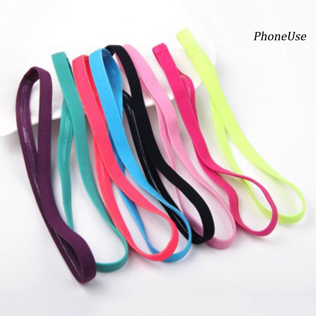 Set 5 băng đô thể thao co giãn chống trượt màu sắc kẹo ngọt