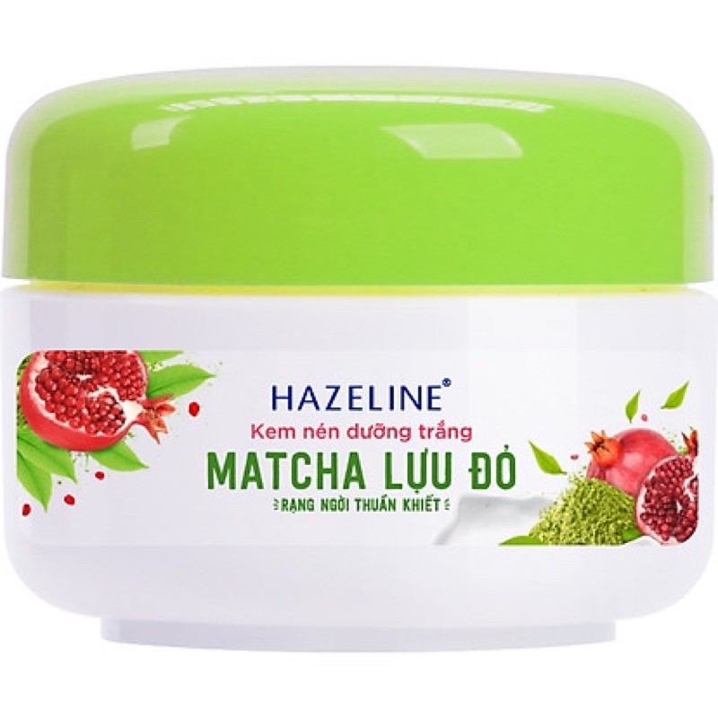 KEM NÉN DƯỠNG TRĂNG HAZELINE MATCHA-LỰU ĐỎ 8g