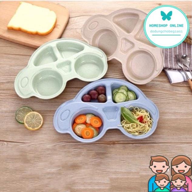 Khay ăn dặm lúa mạch hình Oto