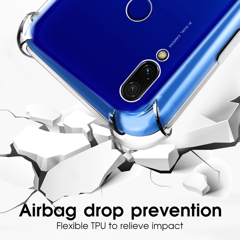 Ốp lưng nhựa dẻo trong suốt chống bụi chống va đập cho Xiaomi Redmi Note 5 6 Pro 6A 5 Plus Poco F1 Mi8 Mi9 5X 6X | BigBuy360 - bigbuy360.vn