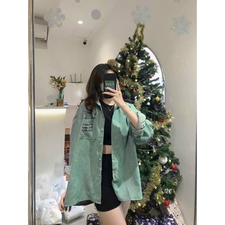 [ BIGSIZE ] Sơ mi nhưng tăm form rộng